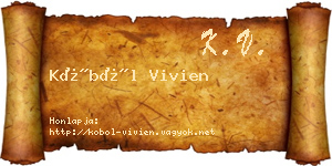 Köböl Vivien névjegykártya