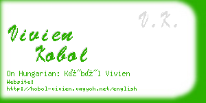 vivien kobol business card